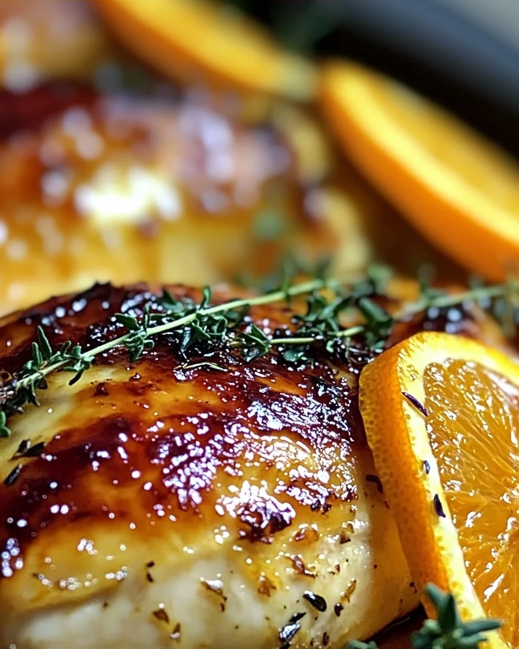 Süß-Herzhaftes Geröstetes Orangen-Hähnchen