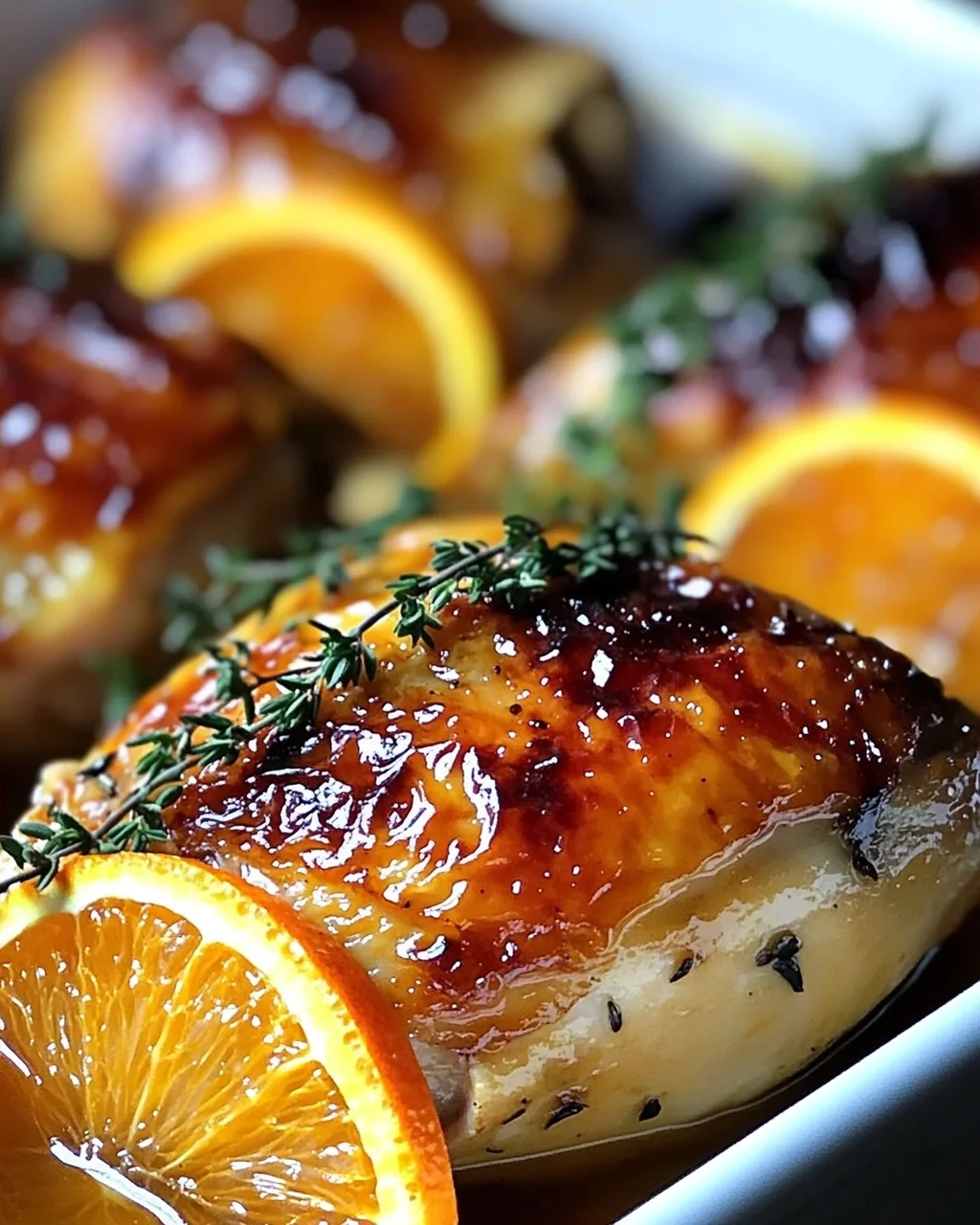 Süß-Herzhaftes Geröstetes Orangen-Hähnchen
