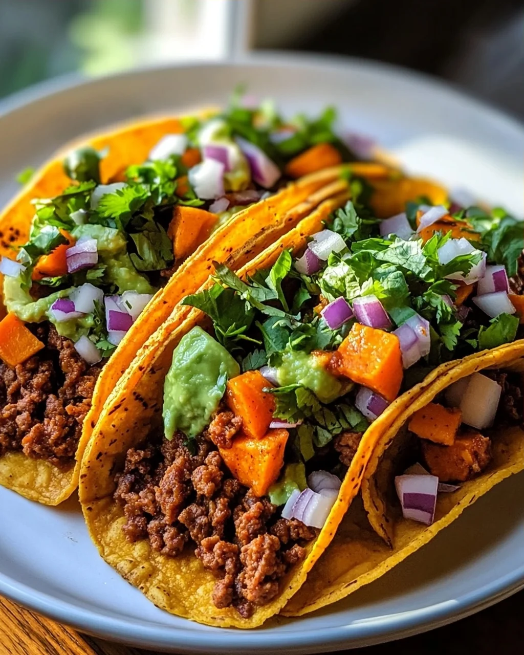 Süßkartoffel Hackfleisch Tacos: Frisch & Lecker mit Salat
