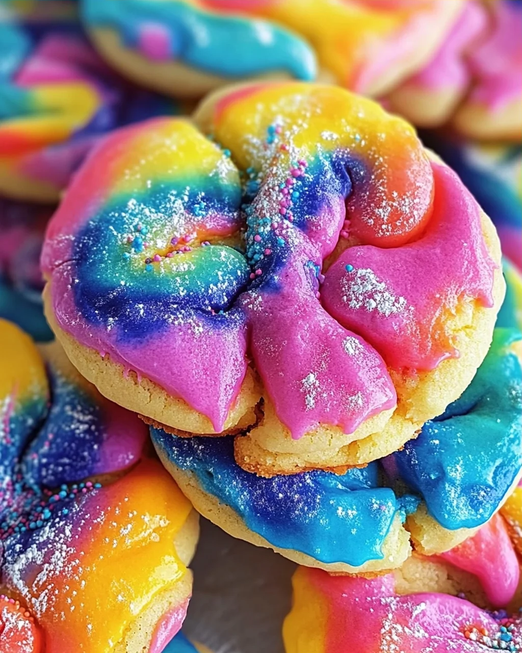 Tie Dye Kekse backen