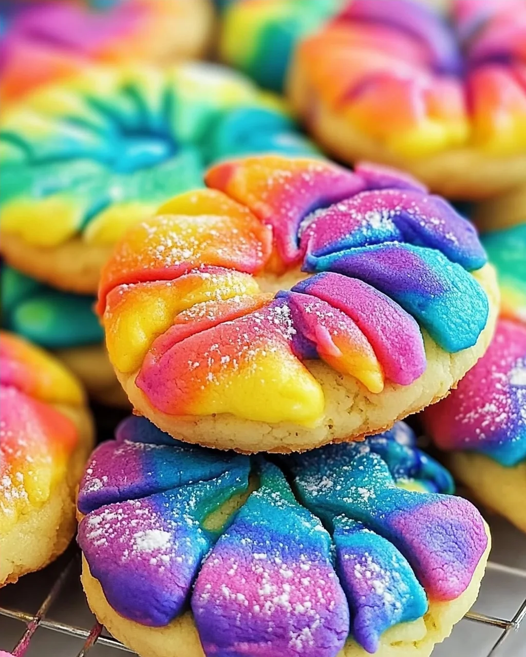 Tie Dye Kekse backen