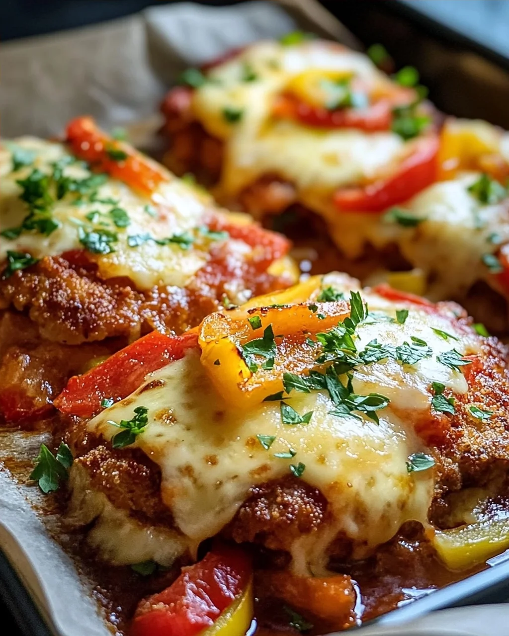 Überbackene Partyschnitzel aus dem Ofen – Ein Genuss!