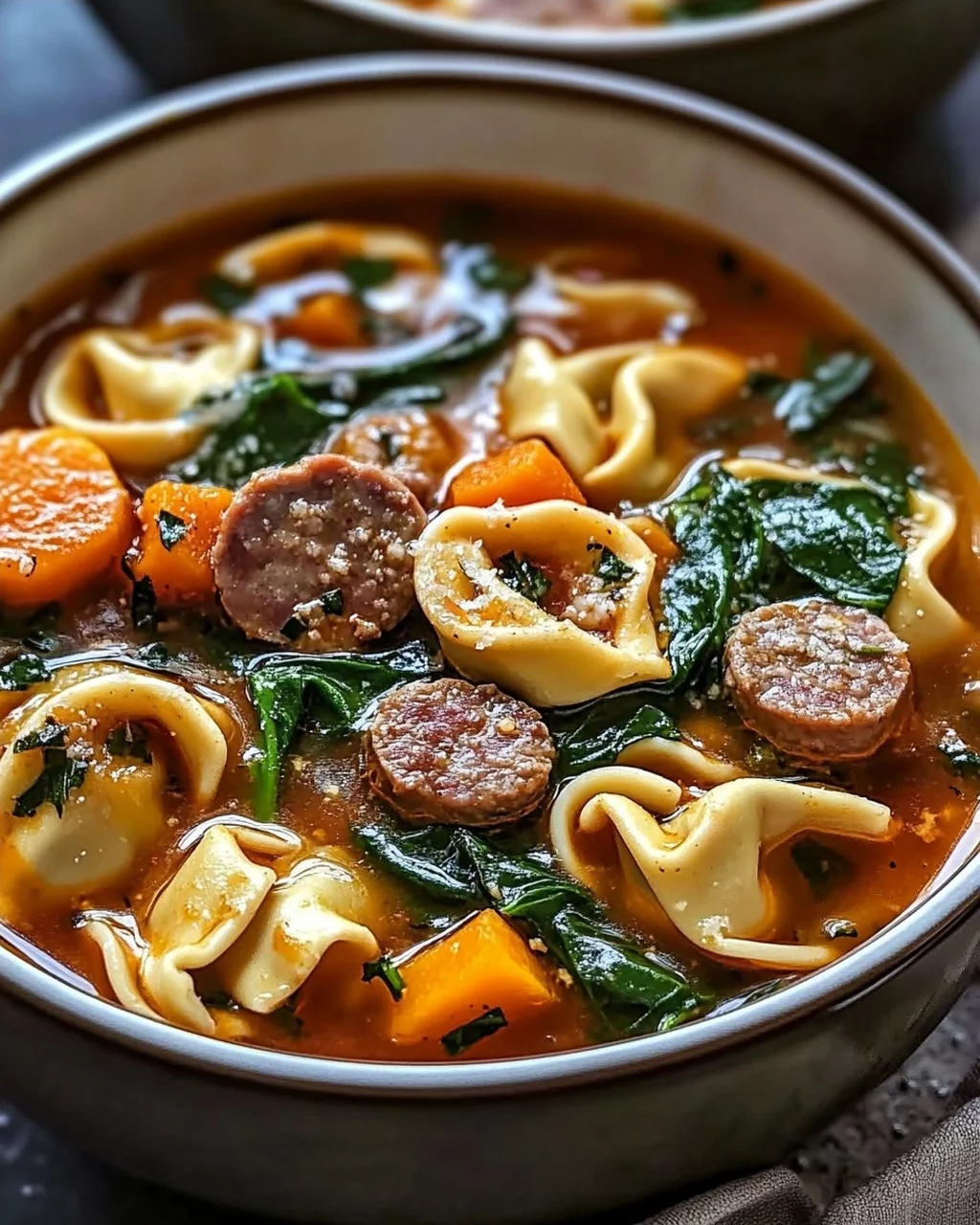 Wärmende Herbst-Tortellini-Suppe mit Rinderwurst – Einfach Genießen