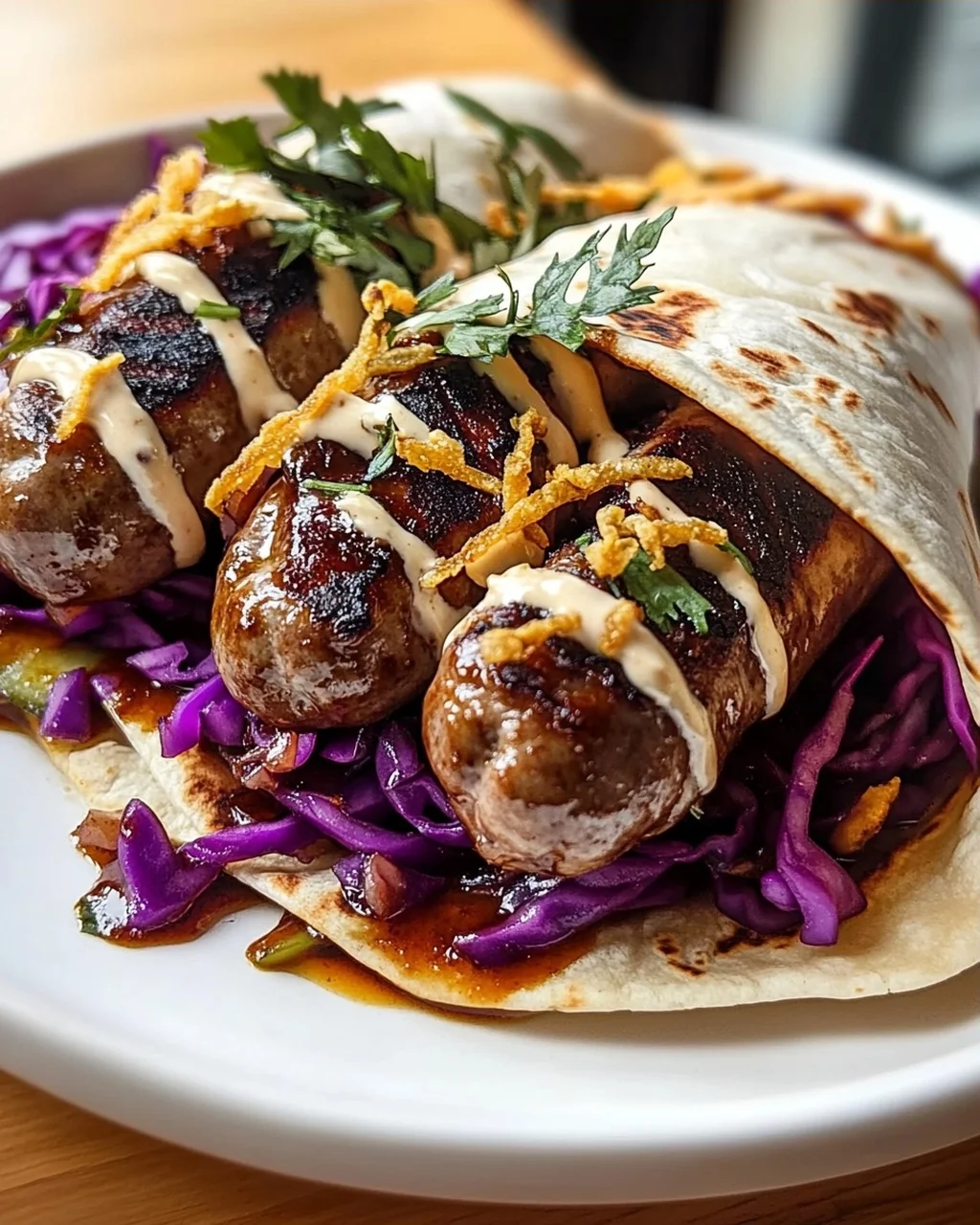 Weihnachtsmarkt Bratwurst Wraps: Dein Wintergenuss!
