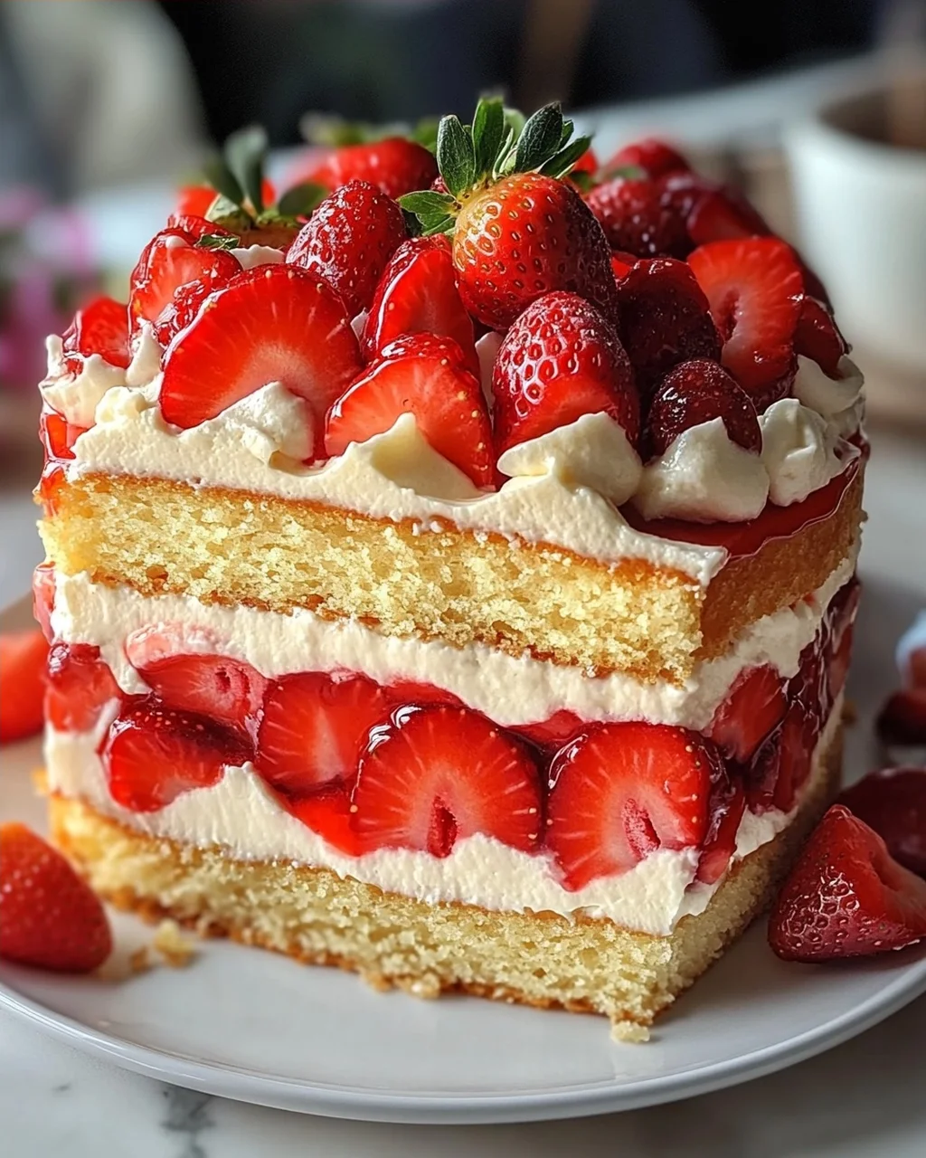 Weltbesten Erdbeerkuchen Rezept