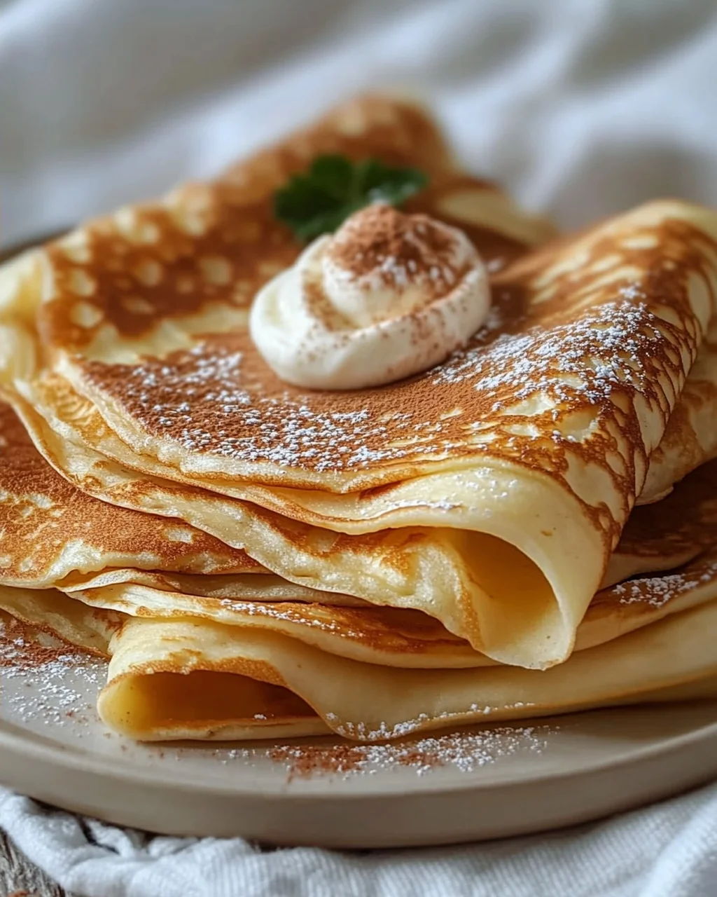Zimtrollen-Protein-Crêpes