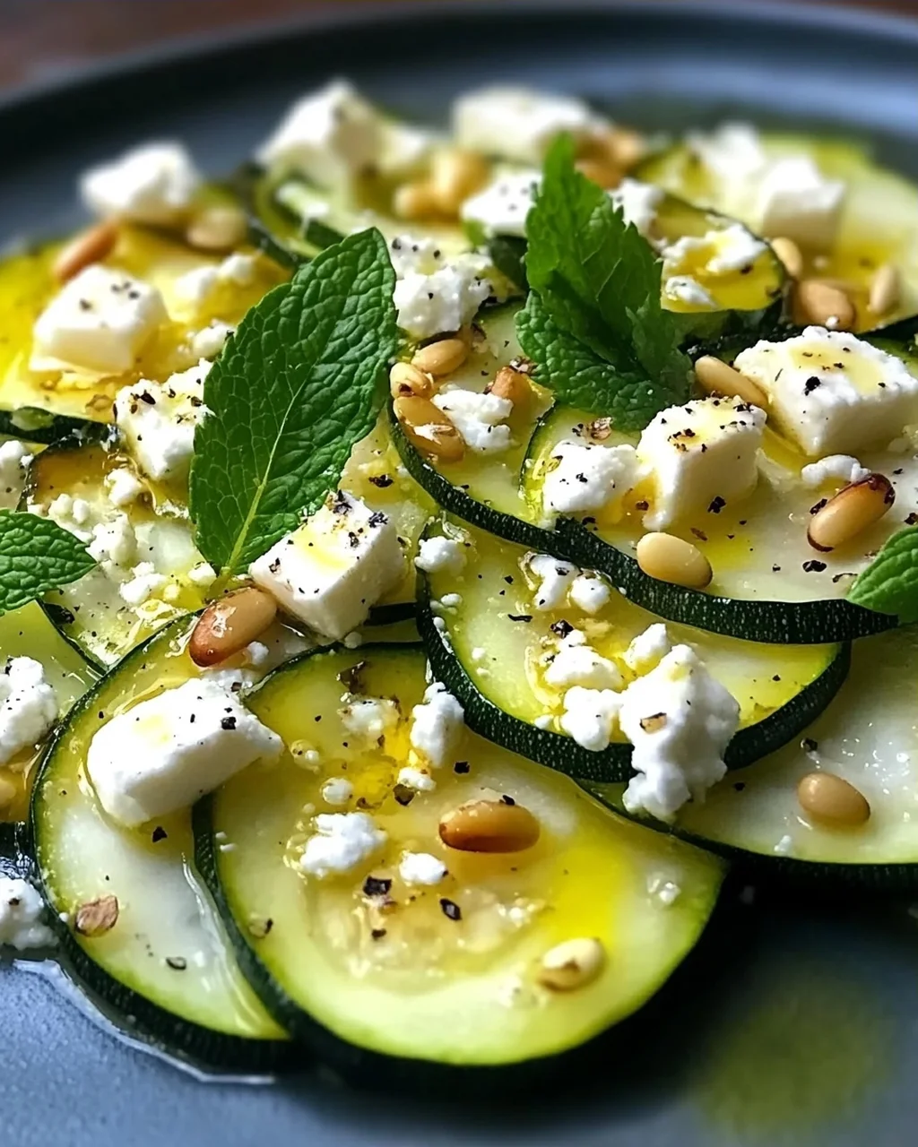 Zucchini-Carpaccio: Frisch & Schnell zubereitet