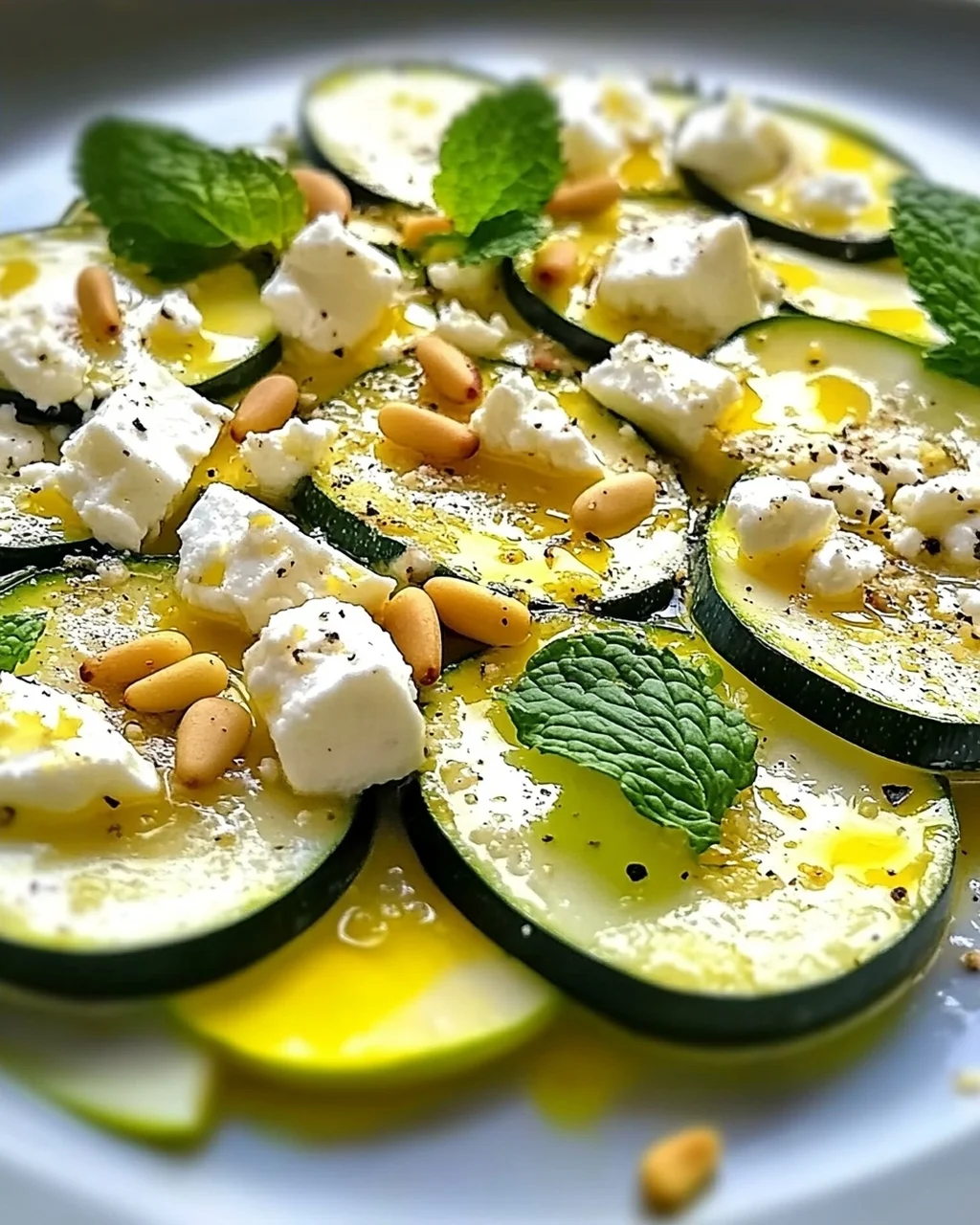 Zucchini-Carpaccio: Frisch & Schnell zubereitet