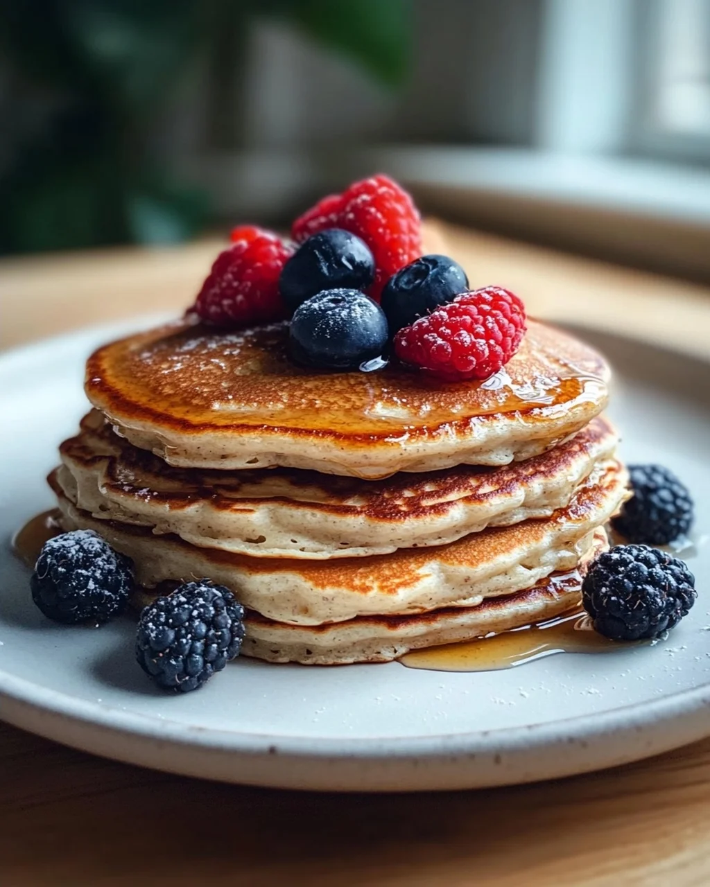 Zuckerfreie Quark Haferflocken Pancakes: Gesund & Einfach