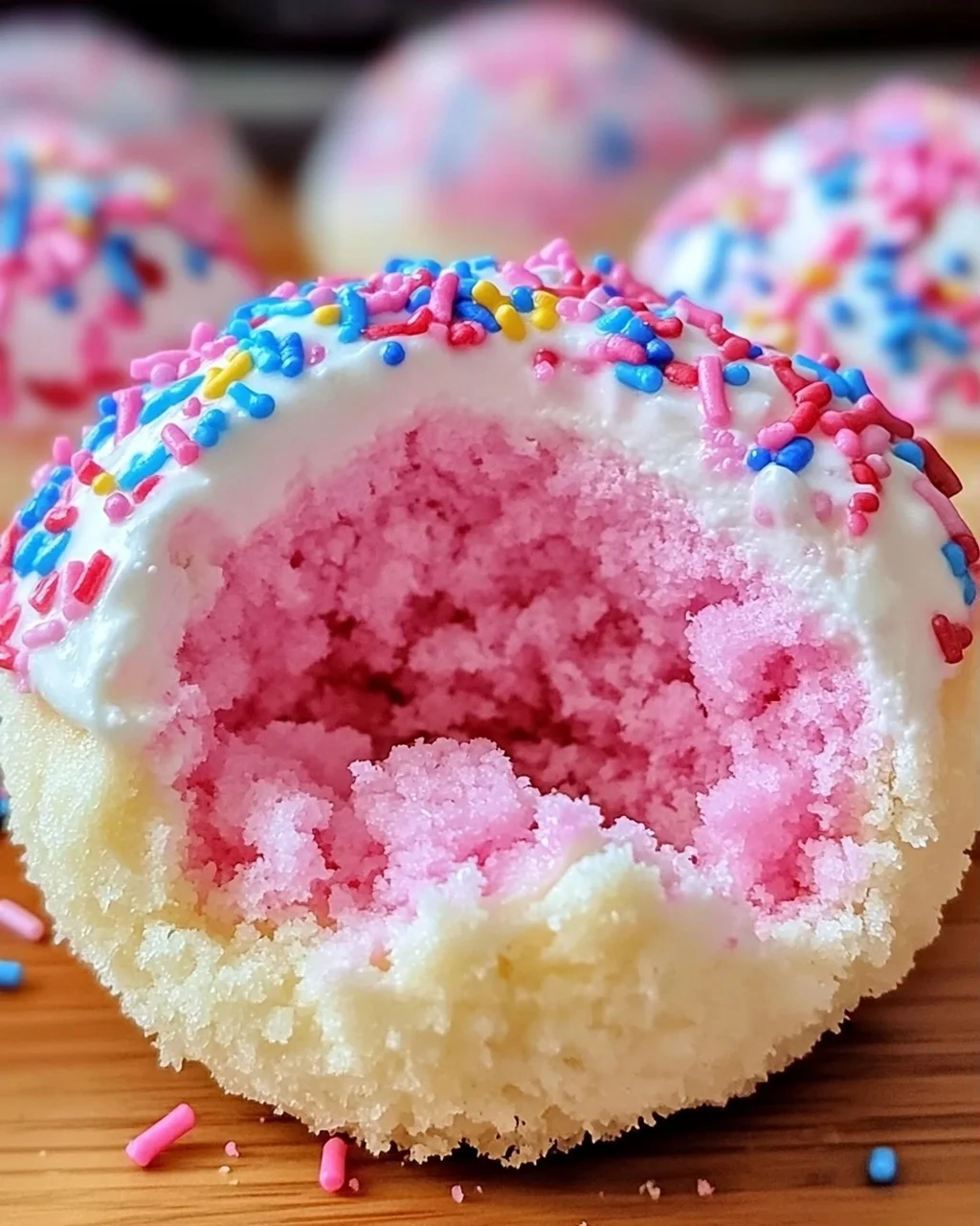 Zuckerwatte Käsekuchen Bomben für Zuhause