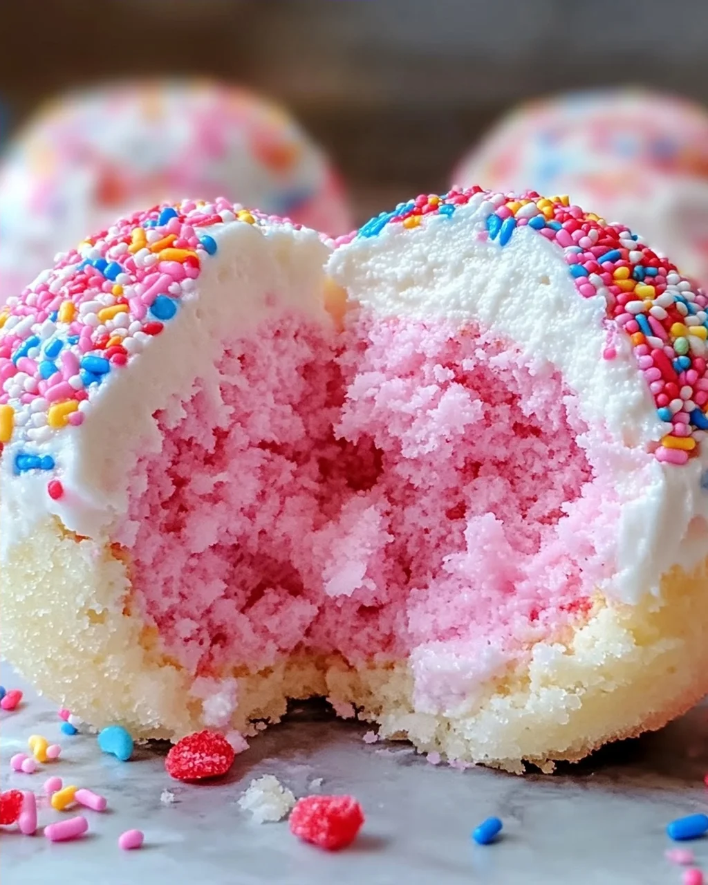 Zuckerwatte Käsekuchen Bomben für Zuhause